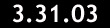 3.31.03